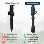 Trekology Trekking Pole Tips - 6Pc/Set Walking Stick Tips Hiking Pole Tips Rubber Tips - Walking Sticks Replacement Tip Protecto