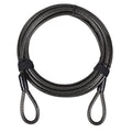 DAOSEC 33-Foot Heavy-Duty Security Cable - 3/8-inch Vinyl-Coated Cut-Resistant Steel Wire, Suitable for Bicycles and Outdoor Gea