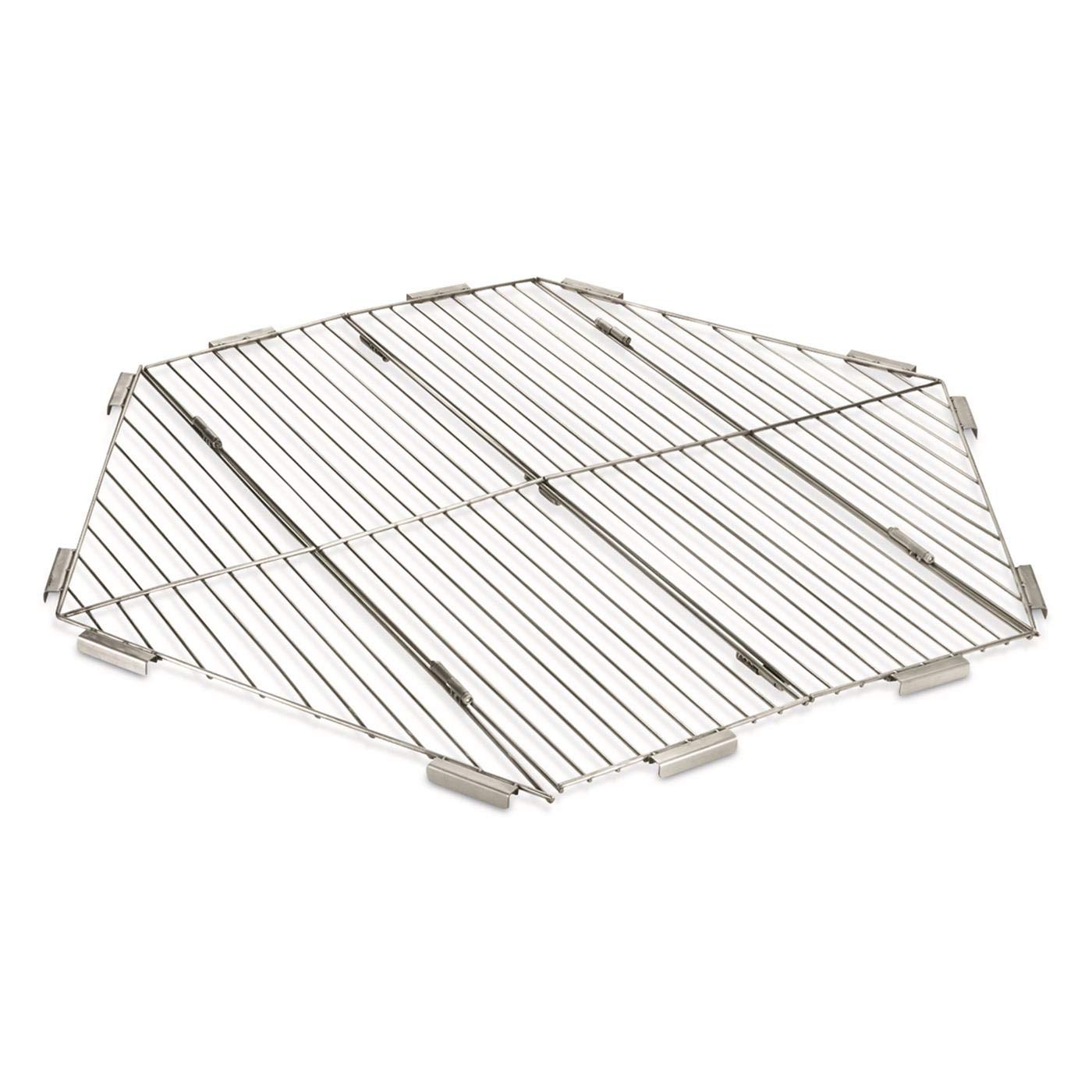 Guide Gear Folding Portable Stainless Steel Grill Grate, Camping Cooking Gear, Campfire Equipment, 36''