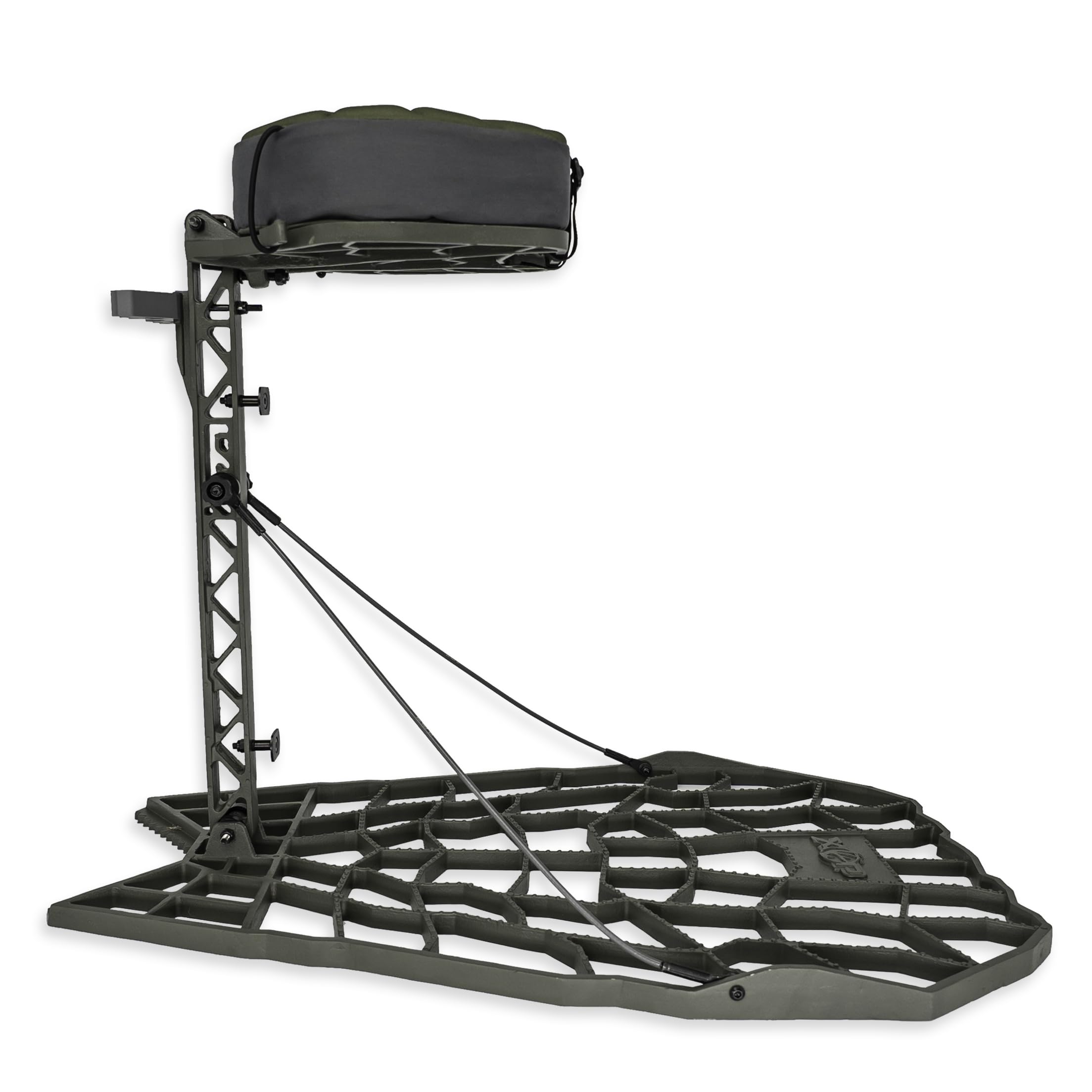 Xop Air Raid Evolution - Cast Aluminum Hang On Tree Stand For Hunting - Deluxe Deer Stand, Platform Dimensions - 21.5 X 31 (Air