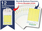 Receipts Organizer  Expense Envelopes Receipt Organizer Envelopes That Record Business Expenses, Store Receipts And Log Auto Mil