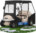 Cholila Cover Golf Cart Enclosure - 2 Passenger Driving Enclosure for EZGO TXT RXV - Golf Cart Rain Cover with Upgrade 600D Oxfo