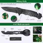 Luxmom Survival Kit And First Aid Kit, 142Pcs Professional Survival Gear And Equipment With Molle Pouch, For Men Camping Outdoor