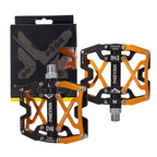 Mzyrh Mountain Bike Pedals, Ultra Strong Colorful Cnc Machined 9/16'' Cycling Sealed 3 Bearing Pedals (Black Black Glod 3 Bearin