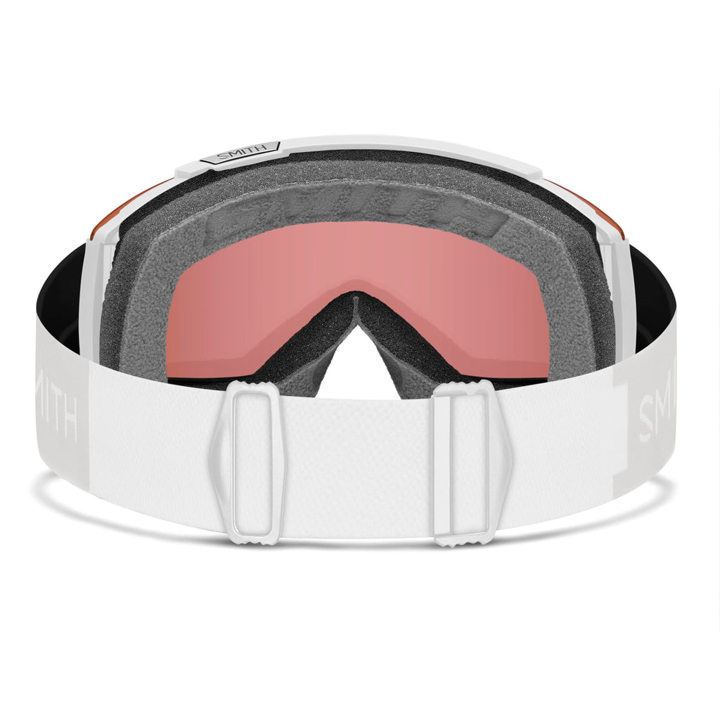 Smith Squad Snow Goggles White Vapor  Chromapop Everyday Rose Gold Mirror