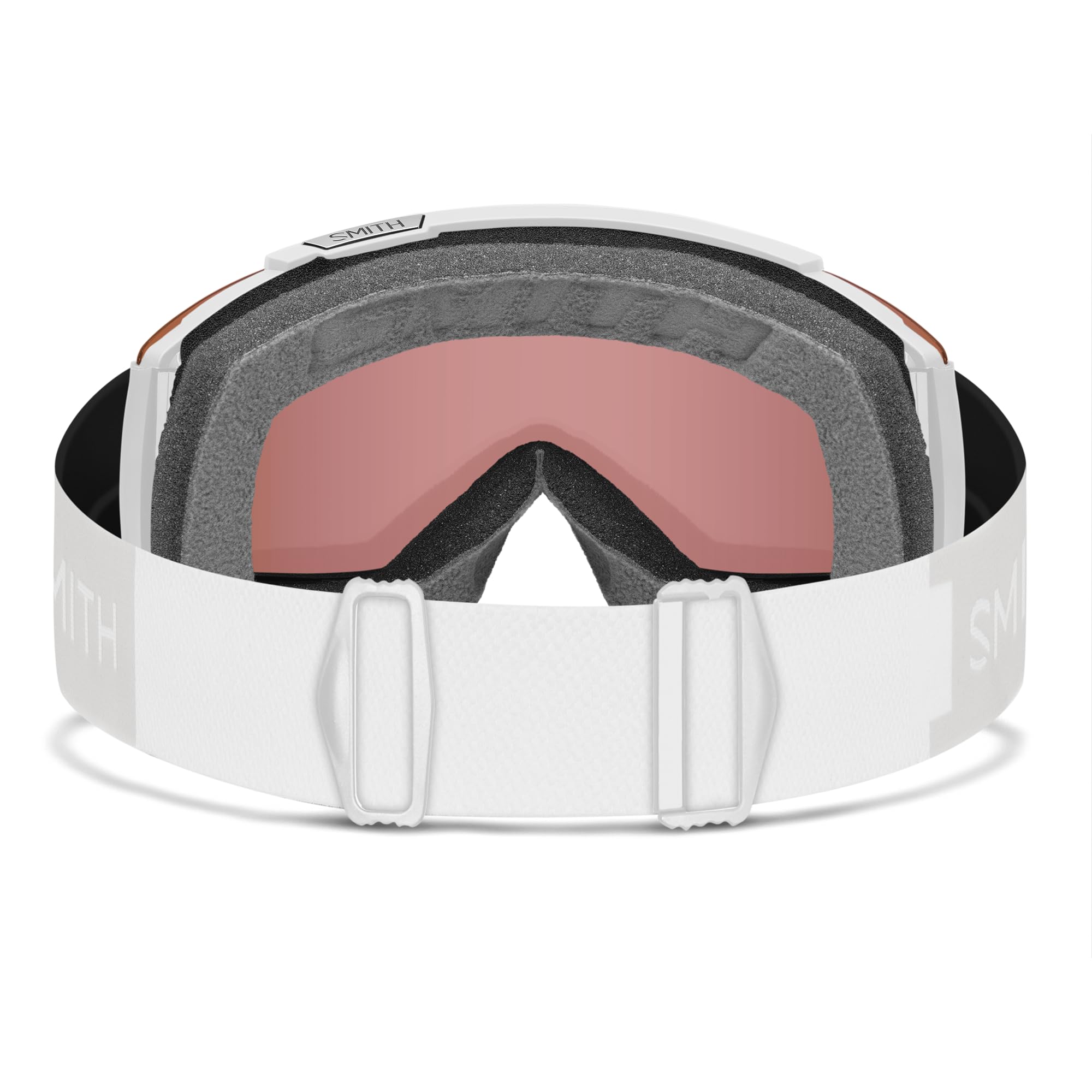 Smith Squad Snow Goggles White Vapor  Chromapop Everyday Rose Gold Mirror