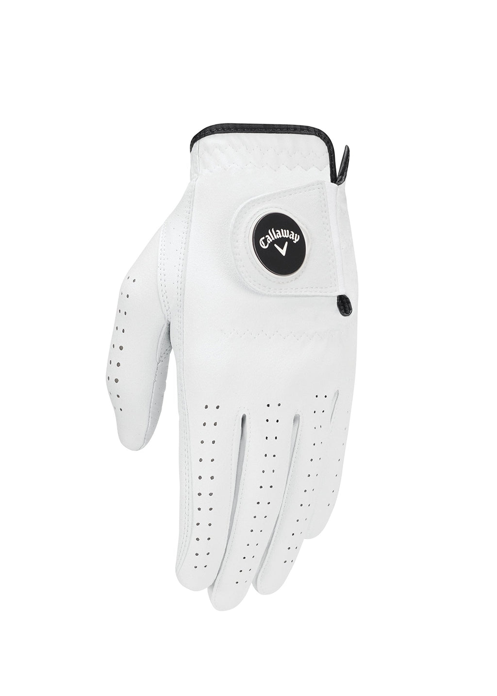 Callaway Women'S Opti Flex Glove, White, Small, Worn On Left Hand
