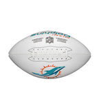 Wilson Nfl Live Team Autograph Football, Miami Dolphins