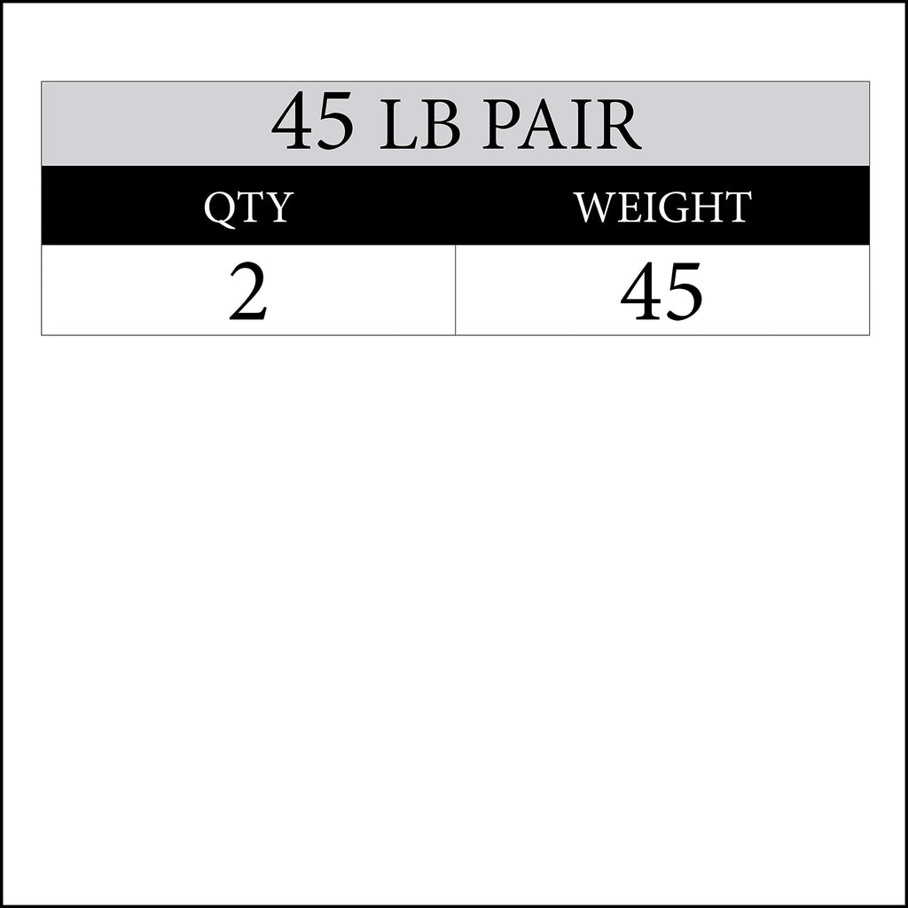Xmark Texas Star 45 Lb Pair Olympic Plates, Patented Design, One-Year Warranty, Olympic Weight Plates