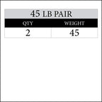 Xmark Texas Star 45 Lb Pair Olympic Plates, Patented Design, One-Year Warranty, Olympic Weight Plates