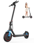 Electric Scooter, 350W Motor, Dual Suspension Kick Scooter, 23 Miles Long Range & 19 MPH & 8.5 Solid Tires, Foldable E Scooter w