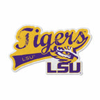 Rico Industries Ncaa Lsu Tigers Distressed Shape Cut Pennant - Home And Living Room D  Cor - Soft Felt Ez To Hang