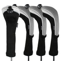 Andux 4Pcs/Pack Long Neck Golf Hybrid Club Head Covers Dial No. Tag Ctmt-02 Grey