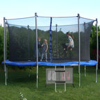 Gardenature Trampoline Ladder 2 Steps Wide Step Climbing Ladder Silver Trampoline Replacement Accessories Parts For Kids Childre