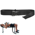 Belt Squat Collar for Nordic Hamstring Curl on Bench, 5.6Ft Long Buckle Strap for Seat Workouts Leg Extension Machines Achieve S