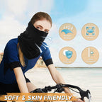 4 Pack Neck Gaiter Breathable Bandana Mask For Outdoor Protection, Washable Reusable Cooling Gator Mask Headband Mask Face Cover