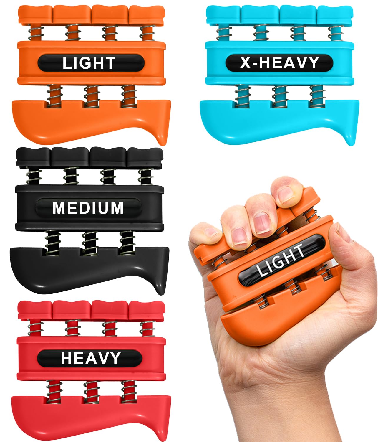 DICYWUDI Grip Strength Trainer, Finger Strength Trainer for Grip Strength Training for Fingers, Wrists, and Hands for Home, Offi
