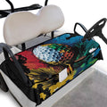 Knextrepoy Golf Cart Seat Covers, Universal 2-Seat, Multicolor Polyester, Non-Slip, 4 Front Pockets, Warm & Dry, Easy Install, G