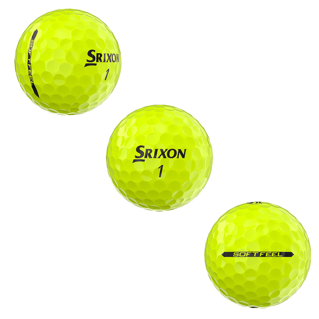 Srixon Golf Soft Feel 12 Tyl, Yellow