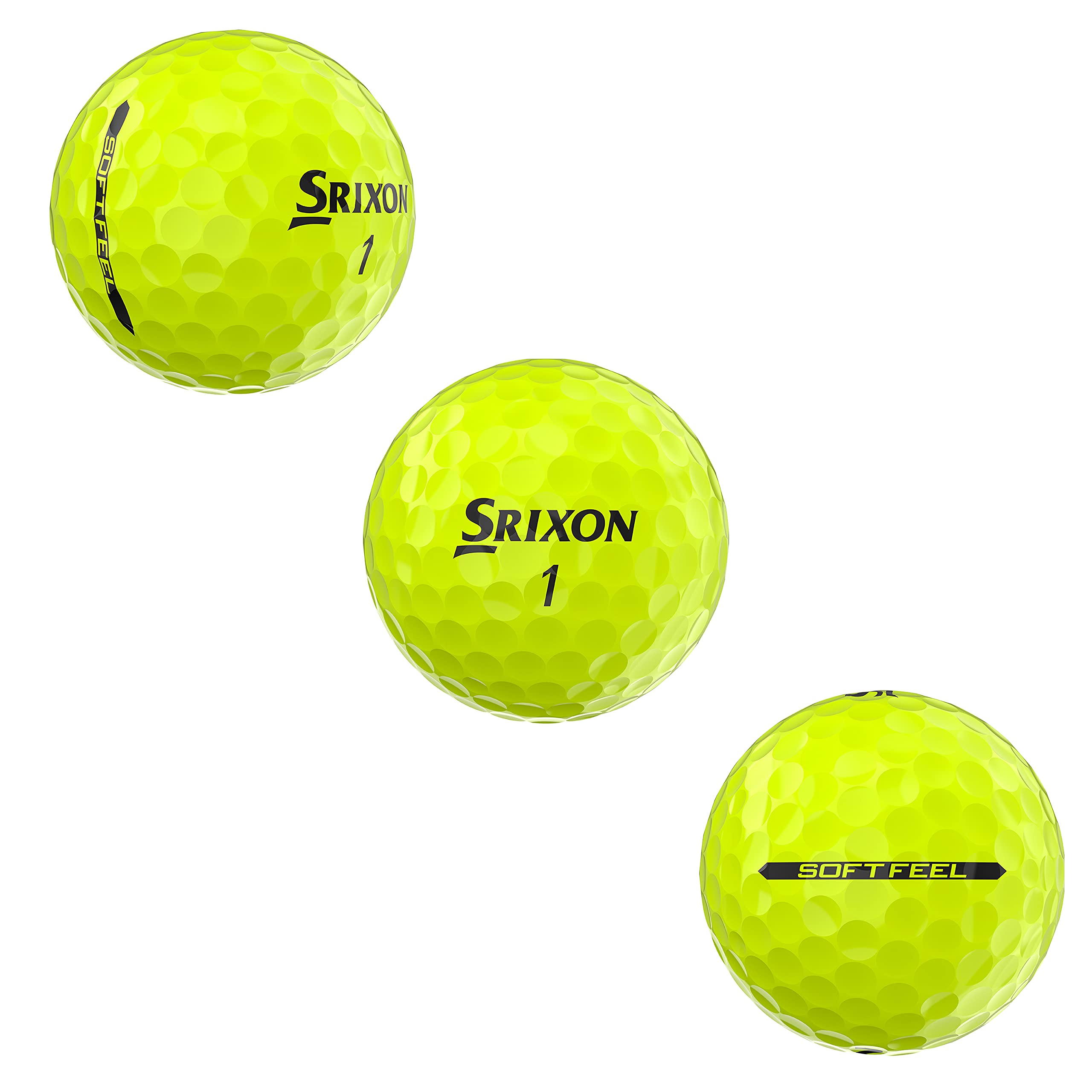 Srixon Golf Soft Feel 12 Tyl, Yellow