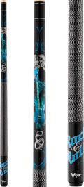 Viper By Gld Products Underground 58'' 2-Piece Billiard/Pool Cue, Rock & Roll, 18 Ounce,Blue,50-0653-18