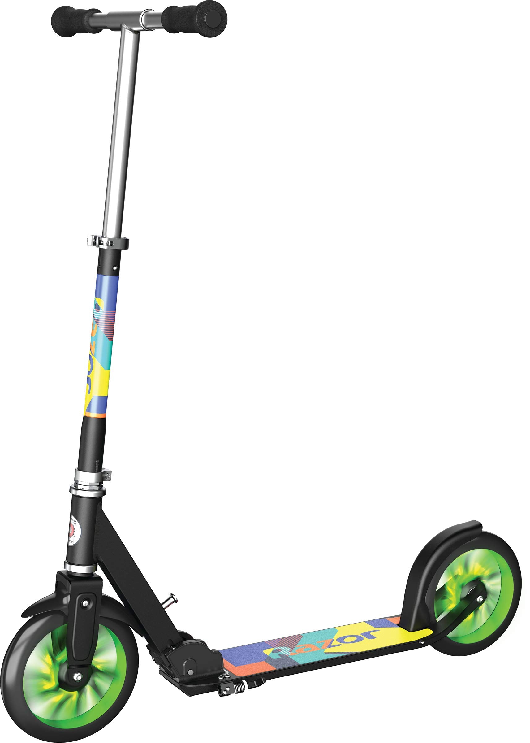 Razor A5 Lux Kick Scooter for Kids Ages 8+ - 8 Urethane Wheels, Anodized Finish Featuring Bold Colors and Graphics, For Riders u