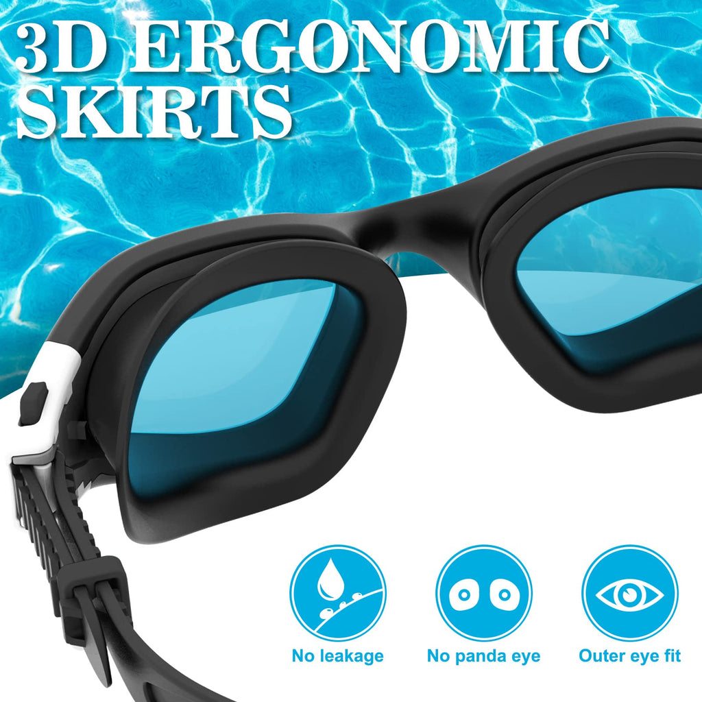 Win.Max Swimming Goggles Swim Goggles Anti Fog Anti Uv No Leakage Clear Vision For Men Women Adults Teenagers