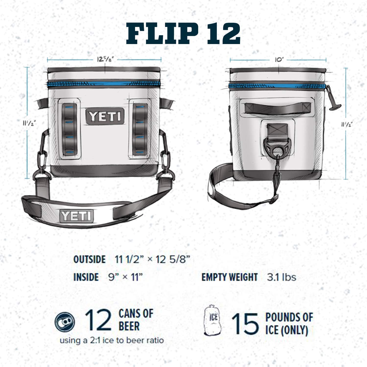 Yeti Hopper Flip 12 Portable Cooler, Navy