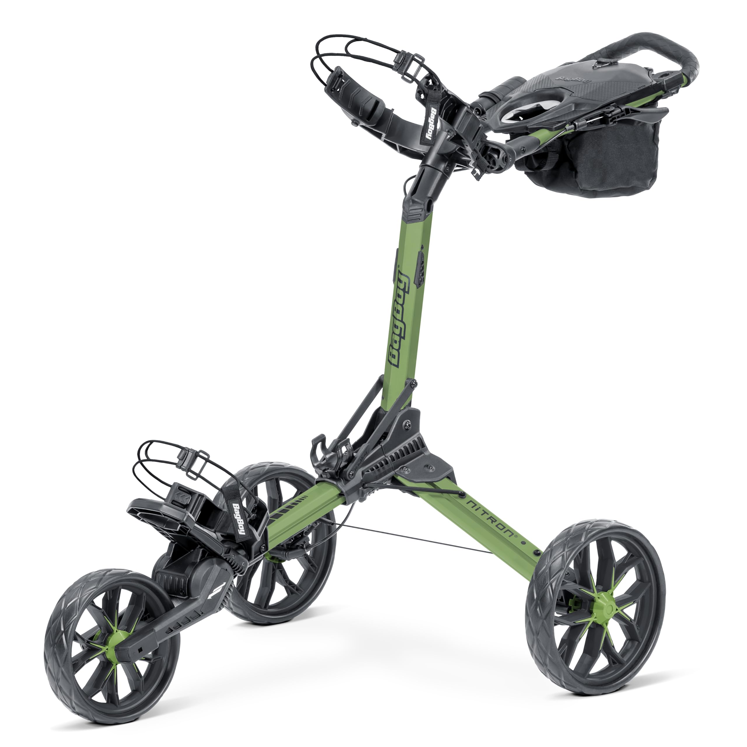 Bag Boy Nitron Push Cart, Green/Black