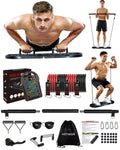 Hotwave 20 In 1 Push Up Board With 16 Gym Accessories.Pushups Bar With Resistance Bands,Portable Home Workout Equipment,Strength