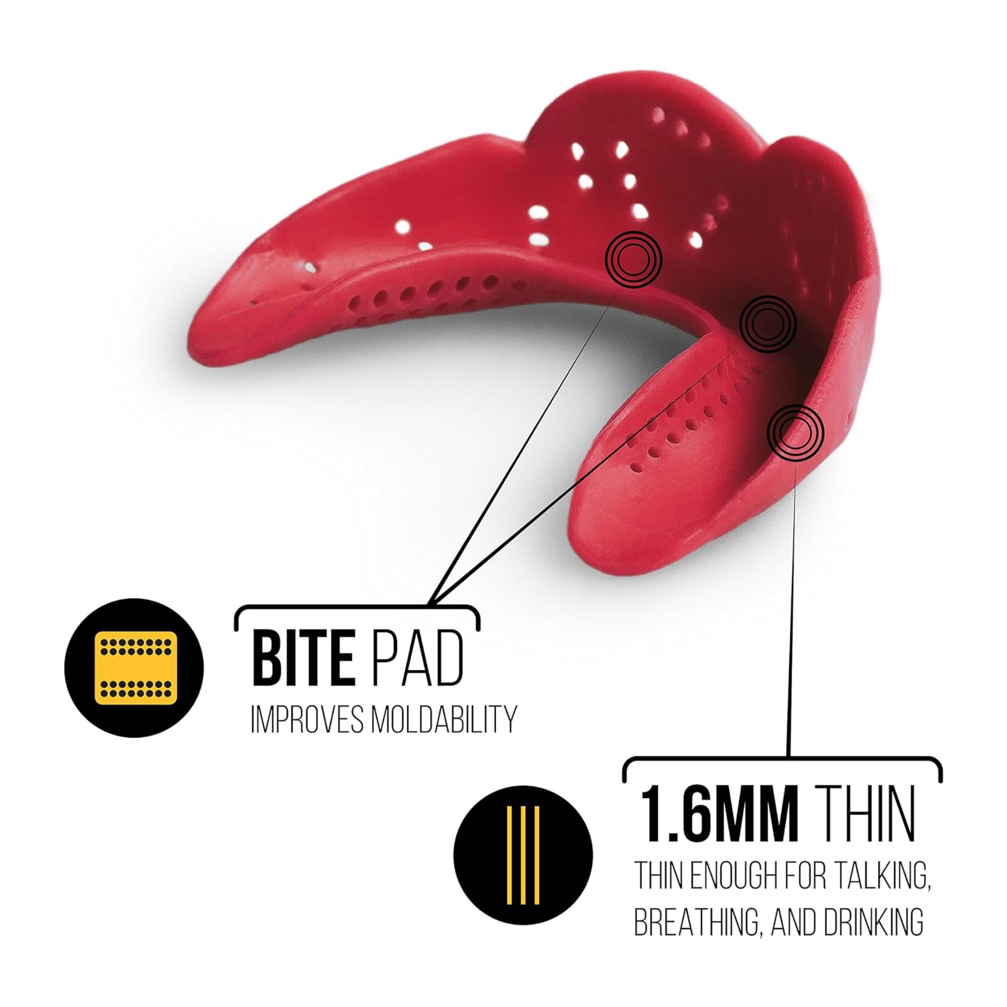 SISU Aero Small Mouthguard, Noble Navy - 1.6mm Thin - Custom-Molded Fit - Slim Design - Remoldable Up to 20 Times - for Team Spo