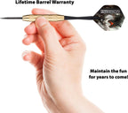 Fat Cat Warrior Steel Tip Darts, 18 Grams Black