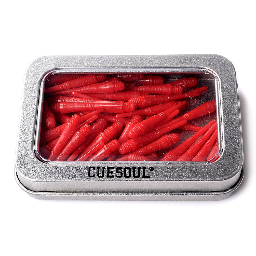 Cuesoul Soft Tip Darts Points 2Ba Thread Red,Pack Of 100 Pcs