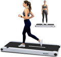 Squatz 2-in-1 Walking Pad Treadmill with Vibration Plates, Compact Under Desk Walking Pad with Remote Control, LED Display, Non-