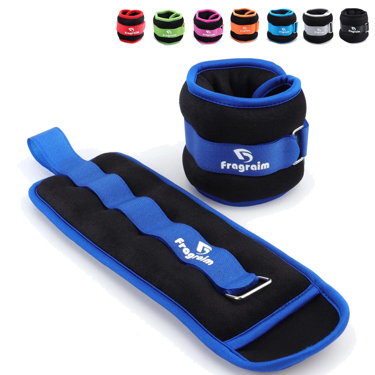 Ankle Weights For Women, Men And Kids - 2 Lbs X 2 Strength Training Wrist/Leg/Arm Weight With Adjustable Strap For Jogging, Gymn