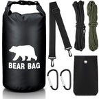 Foilswirl 1 Set Bear Food Bag For Camping Ultralight Food Hanging System Includes Waterproof Bear Bag, Nylon Ropes, Hooks For Ca