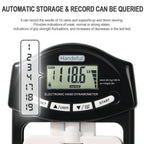 Handeful Digital Hand Dynamometer Grip Strength Measurement Meter Auto Capturing Electronic Hand Grip Power 198Lbs / 90Kgs Black