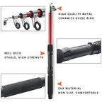 Telescopic Fishing Pole Reel Combo, 2Pcs 5.9Ft Collapsible Rods, 2Pcs Spinning Reels, Fishing Lures Hooks, Fishing Tackle Bag Al