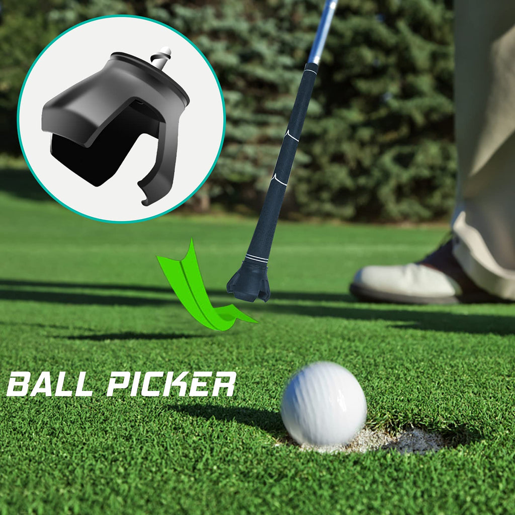 Prowithlin Golf Ball Retriever, Stainless Telescopic Extendable Golf Ball Retriever For Water W/Golf Ball Pick Up Retriever Grab