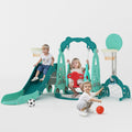 NYEEKOY 6 in 1 Toddler Slide and Swing Playset, Indoor and Outdoor Kids Slide Playground for Toddlers Age 1-8, Toddler Slide wit