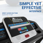 Xterra Fitness Tr150 Folding Smart Treadmill, 250 Lb Weight Capacity, 2.25Hp Motor, Multiple Levels Of Incline, 12 Preset Progra