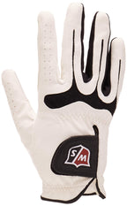Wilson Sporting Goods Staff Grip Soft Mesh Golf Glove, Medium, Right Hand, White/Black (Wgja00570M)
