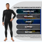 Mens 3Mm Shorty Wetsuit, Full Body Diving Suit Front Zip Diving Wetsuit Snorkeling Surfing (Mens Fullsuit, M)