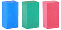 Tools4Boards Gummy Trio Rubber Abrasive Stone Set, Blue, Green, Red, 50X25X20Mm