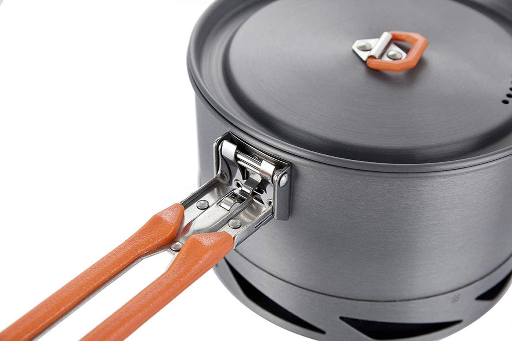 Fire-Maple Feast 1.5L Camping Gear Pot Fmc-K2 | Easy To Clean Hard Anodized Aluminum And Stainless Steel | Backpacking Pot Cookw