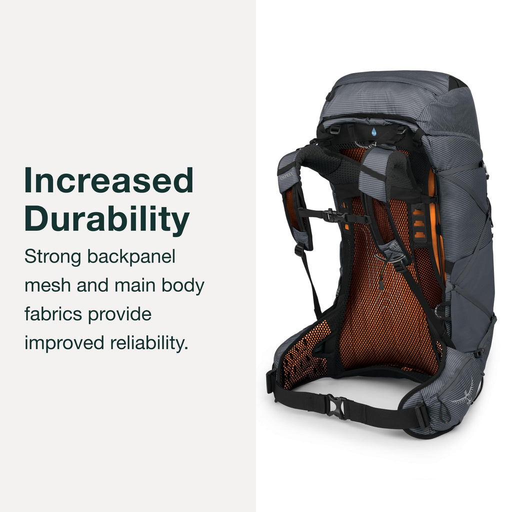 Osprey Exos 48L Mens Ultralight Backpacking Backpack, Dark Charcoal, S/M