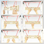 Two Stones Portable Fingerboard As Rock Climbing Training Boards With Edges And Pockets, Portable Climbing Hangboard As Rock Cli