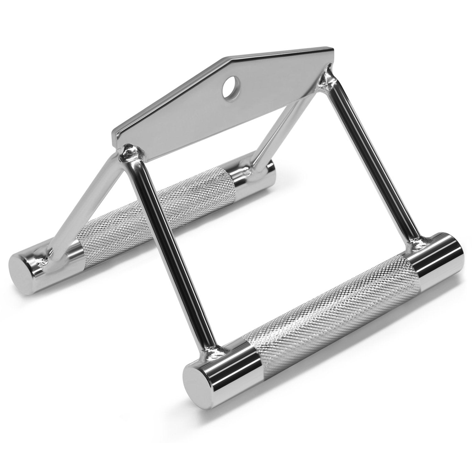 Yes4All Special Combo Tricep V Shaped Press Down Bar - Closed Handle Cable Attachments & Black T-Bar Row Platform Full 360A