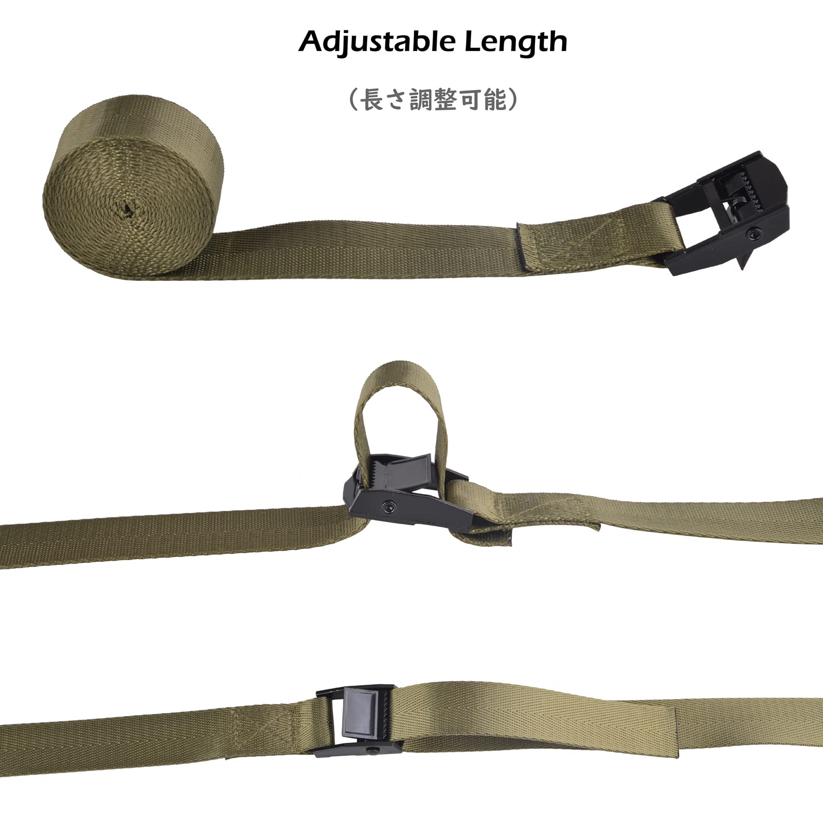 Triwonder Cinch Tie Down Strap Lashing Straps Heavy Duty Nylon Straps With Cam Buckles For Cargo, Trucks, Boat, Motorcycle,Sup,