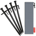 Tent Stakes Heavy Duty, Barefour 8-Inch Camping Stakes,4-Pack Forged Steel Tent Pegs Unbreakable And Inflexible - Available In R